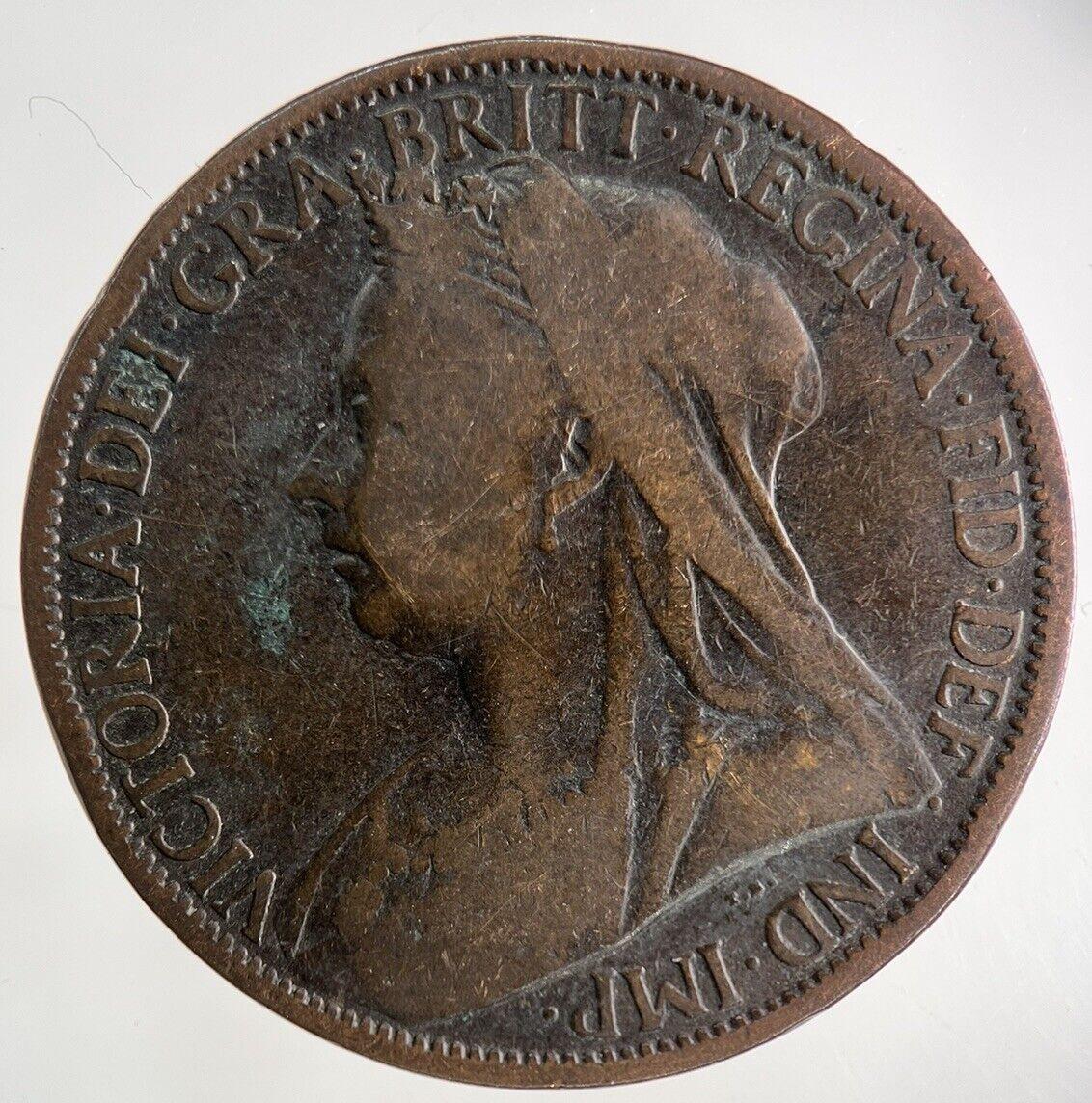 1899 Victoria One Penny Coin | Collectable Grade