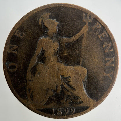 1899 Victoria One Penny Coin | Collectable Grade