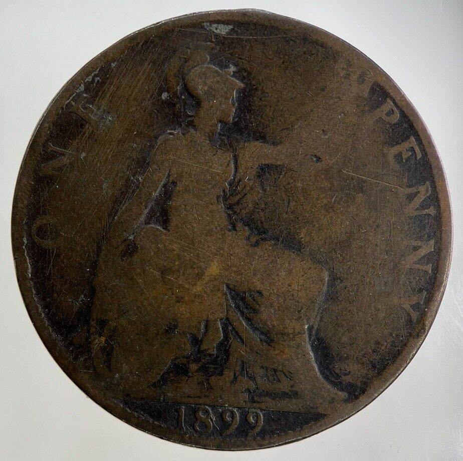 1899 Victoria One Penny Coin | Fair Grade