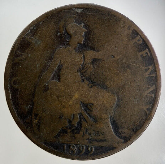 1899 Victoria One Penny Coin | Fair Grade