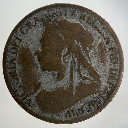 1899 Victoria One Penny Coin | Fair Grade