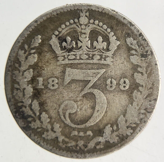 1899 Victoria Threepence Silver Coin | Collectable Grade