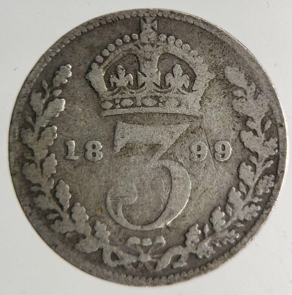 1899 Victoria Threepence Silver Coin | Collectable Grade