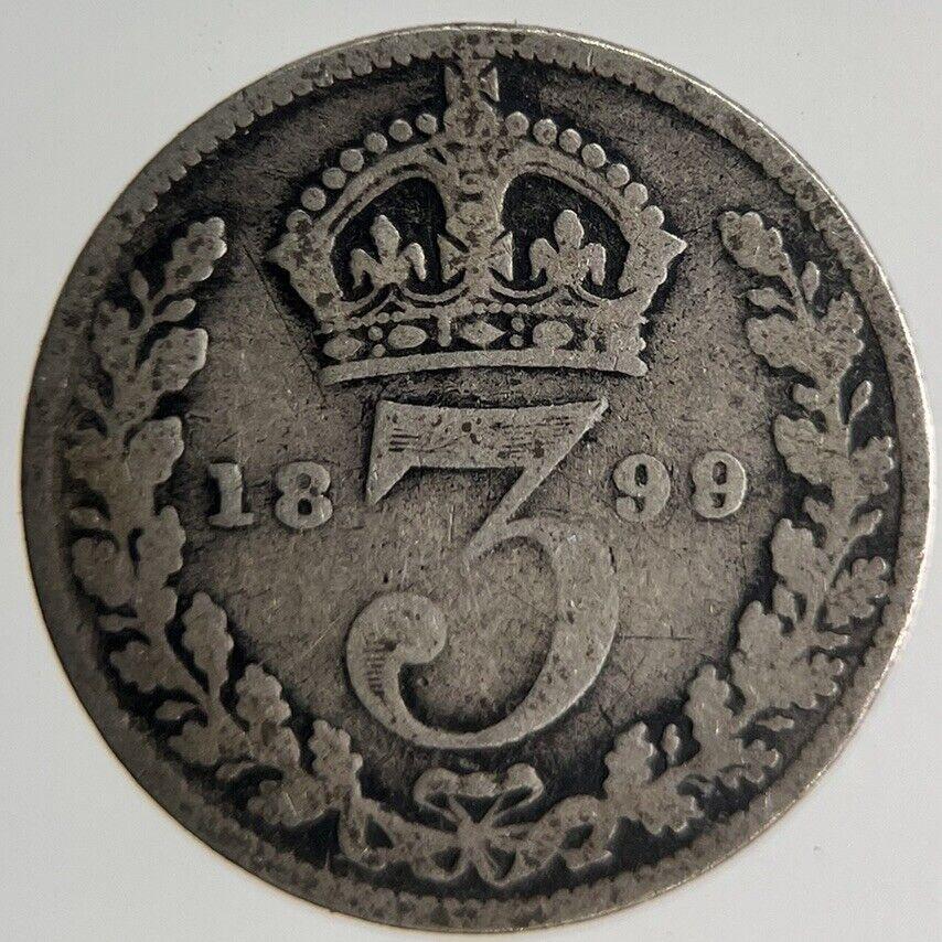 1899 Victoria Threepence Silver Coin | Collectable Grade