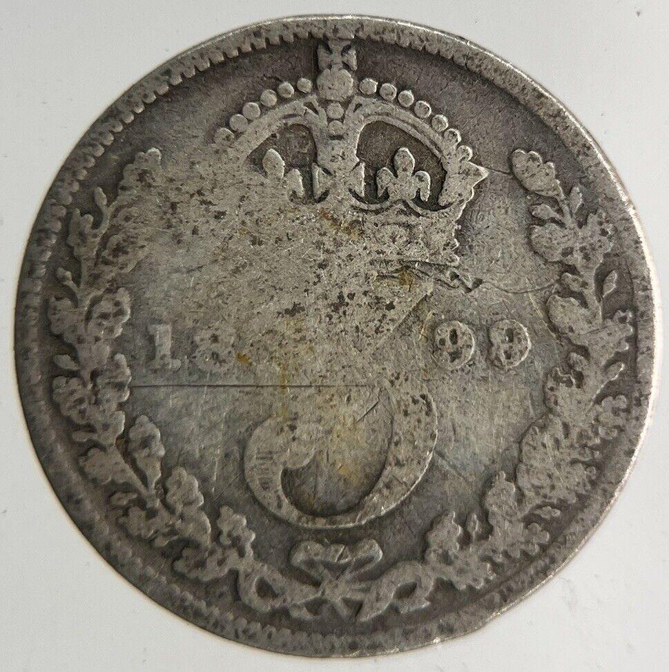 1899 Victoria Threepence Silver Coin | Collectable Grade