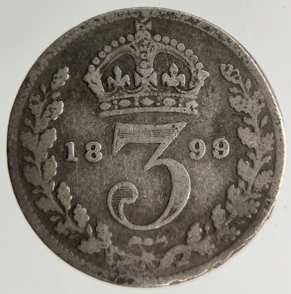 1899 Victoria Threepence Silver Coin | Collectable Grade