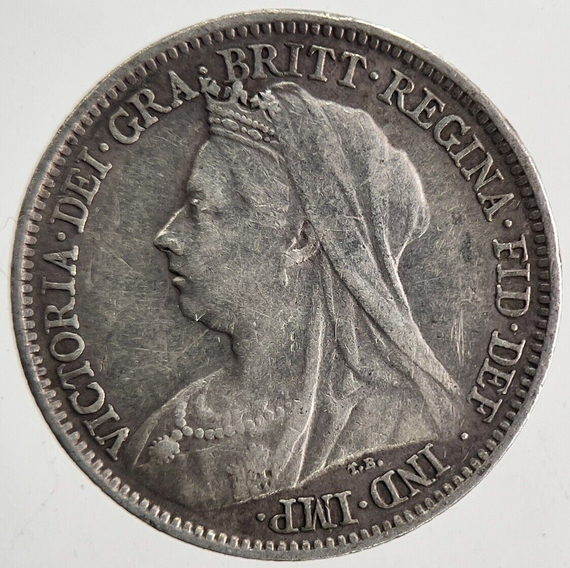 1899 Victoria Sixpence Silver Coin | Fine Collectable Grade | a9896