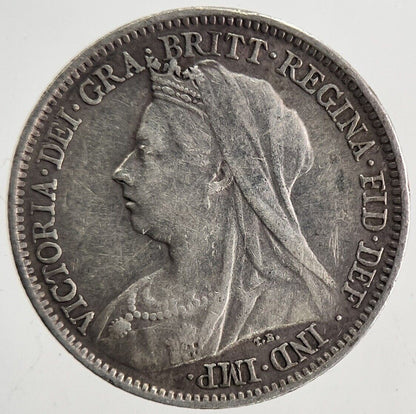 1899 Victoria Sixpence Silver Coin | Fine Collectable Grade | a9896