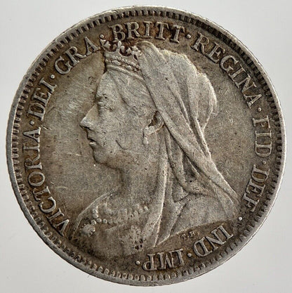 1899 Victoria Sixpence Silver Coin | Fine Collectable Grade | a2454