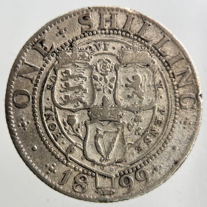 1899 Victoria Shilling Silver Coin | Fine Collectable Grade