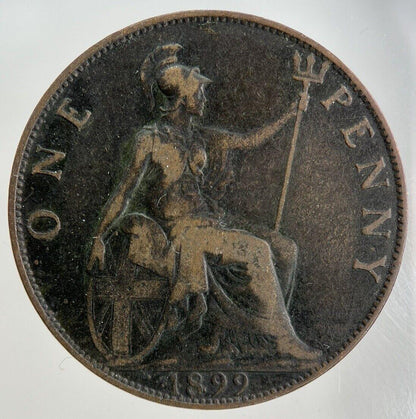 1899 Victoria One Penny Coin | Fine Collectable Grade