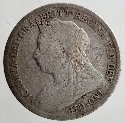 1899 Victoria Sixpence Silver Coin | Fair Grade