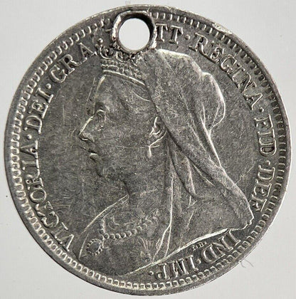 1899 Victoria Threepence Silver Coin | Very High Grade | a8629