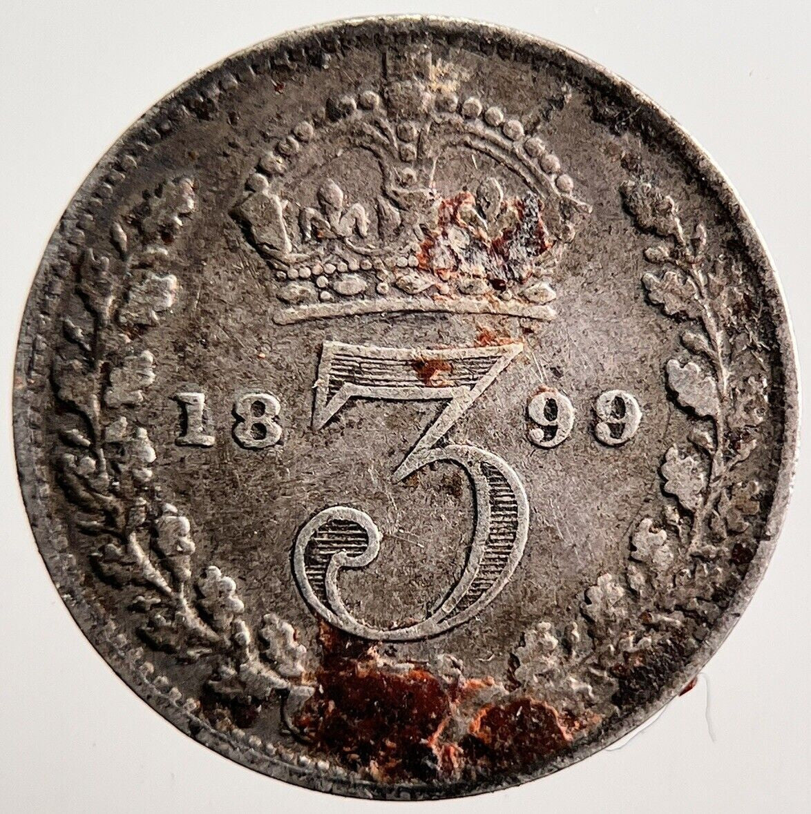 1899 Victoria Threepence Silver Coin | Collectable Grade | a3583