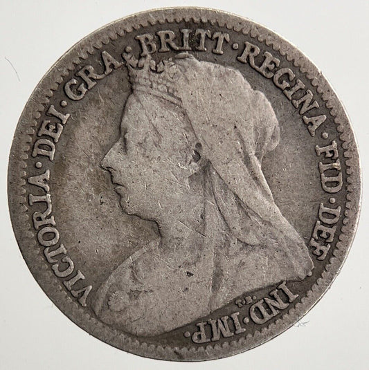 1899 Victoria Threepence Silver Coin | Collectable Grade | a5573