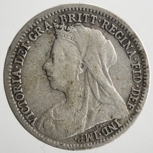 1899 Victoria Threepence Silver Coin | Collectable Grade | a4556
