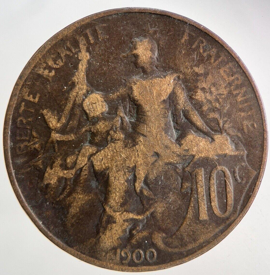 1900 France 10 Centimes Coin | Collectable Grade