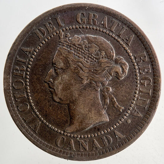 1900 Canada 1 Cent Coin | Fine Collectable Grade