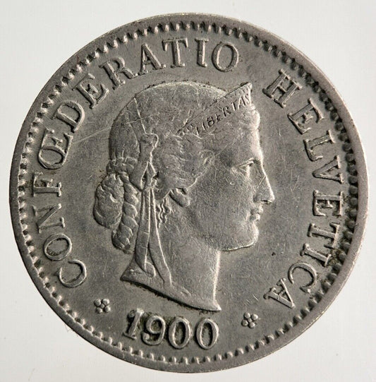 1900 Switzerland Swiss 5 Rappen Coin | Fine Collectable Grade