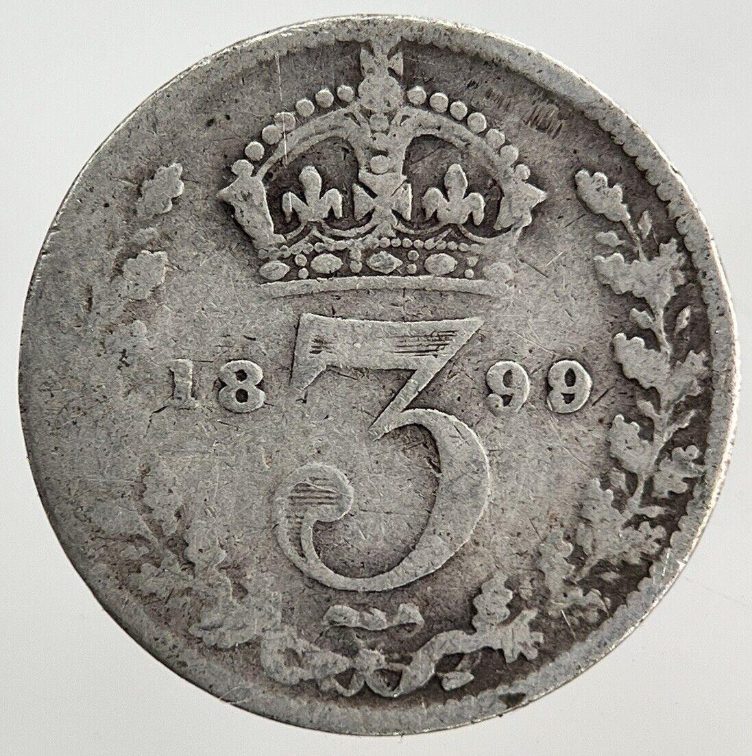 1899 Victoria Threepence Silver Coin | Collectable Grade