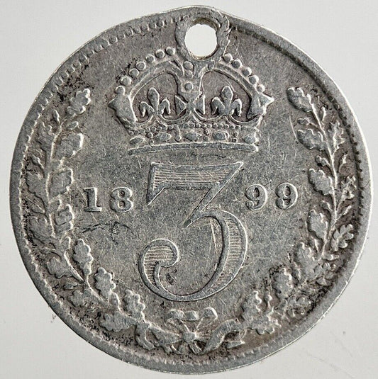 1899 Victoria Threepence Silver Coin | Collectable Grade