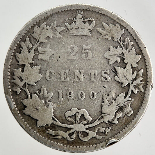 1900 Canada 25 Cents Silver Coin | Collectable Grade