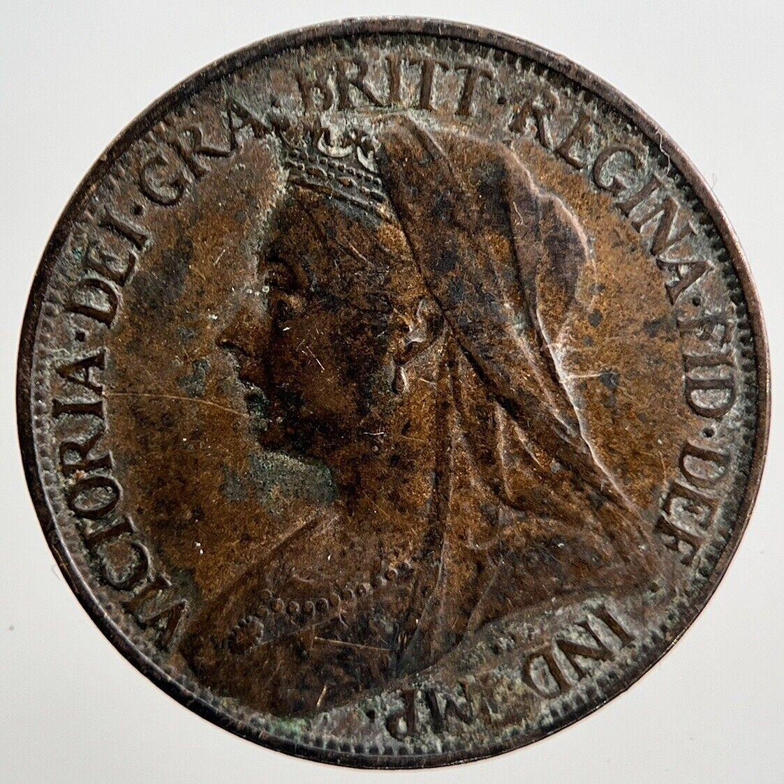 1900 Victoria Farthing Coin | Fine Collectable Grade | a2163