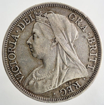 1900 Victoria Half-Crown Silver Coin | Very High Grade | a9747