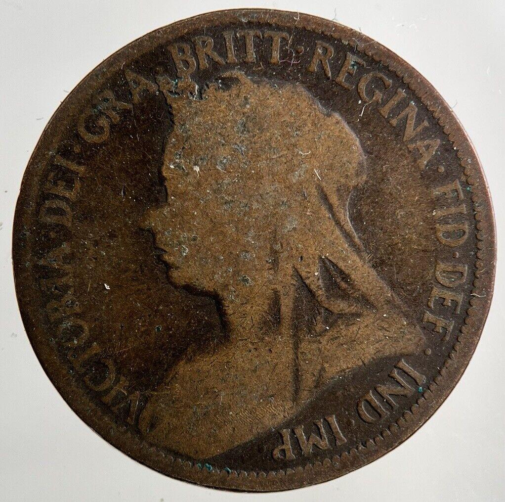 1900 Victoria Half-Penny Coin | Collectable Grade