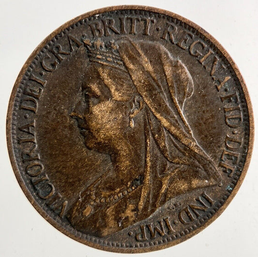 1900 Victoria Farthing Coin | Fine Collectable Grade