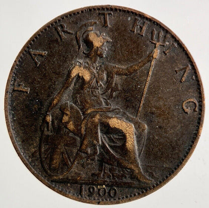 1900 Victoria Farthing Coin | Fine Collectable Grade