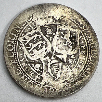 1900 Victoria Florin | British Silver Coin | Fair Grade | a1209