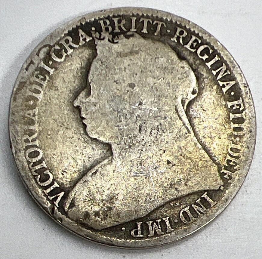 1900 Victoria Florin | British Silver Coin | Fair Grade | a1209