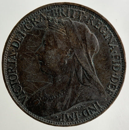 1900 Victoria Farthing Coin | Fine Collectable Grade