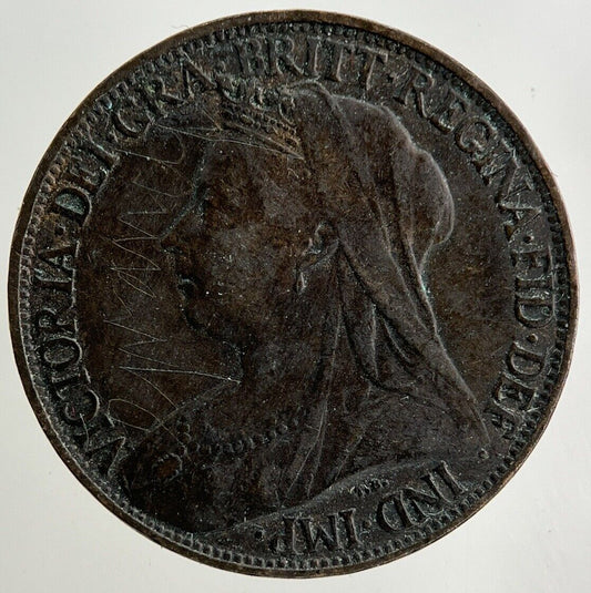 1900 Victoria Farthing Coin | Fine Collectable Grade