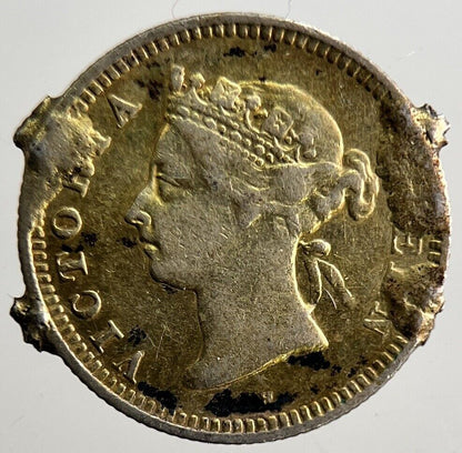 1900 Hong Kong 5 Cents Silver Coin | Collectable Grade | a3182