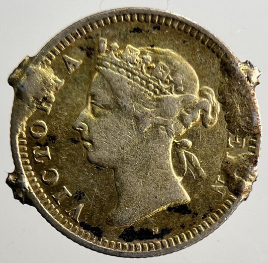 1900 Hong Kong 5 Cents Silver Coin | Collectable Grade | a3182