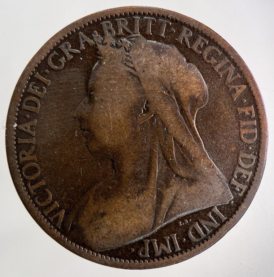 1900 Victoria One Penny Coin | Collectable Grade