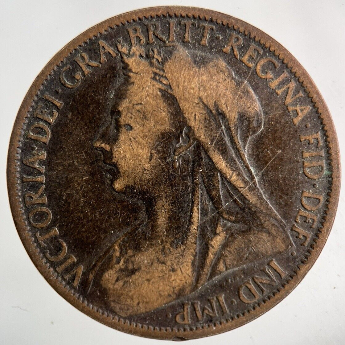 1900 Victoria One Penny Coin | Collectable Grade