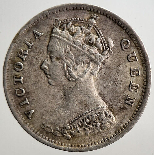 1900 Hong Kong 10 Cents Silver Coin | Very High Grade | a3132
