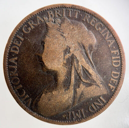 1900 Victoria One Penny Coin | Collectable Grade