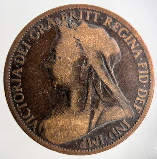 1900 Victoria One Penny Coin | Collectable Grade