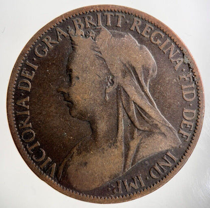 1900 Victoria One Penny Coin | Collectable Grade