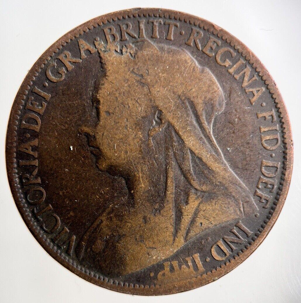 1900 Victoria One Penny Coin | Collectable Grade