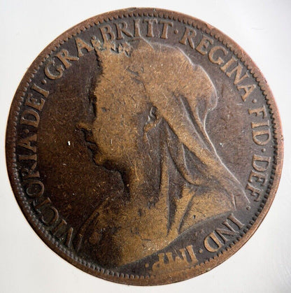 1900 Victoria One Penny Coin | Collectable Grade