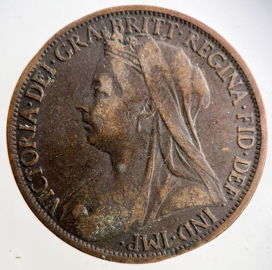 1900 Victoria One Penny Coin | Collectable Grade