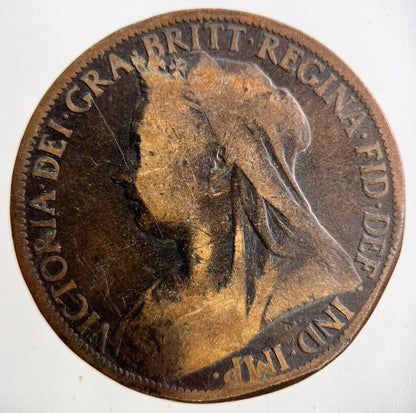 1900 Victoria One Penny Coin | Collectable Grade