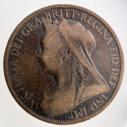 1900 Victoria One Penny Coin | Collectable Grade