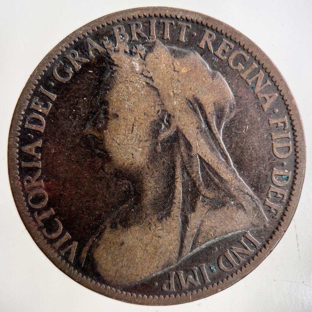 1900 Victoria One Penny Coin | Collectable Grade