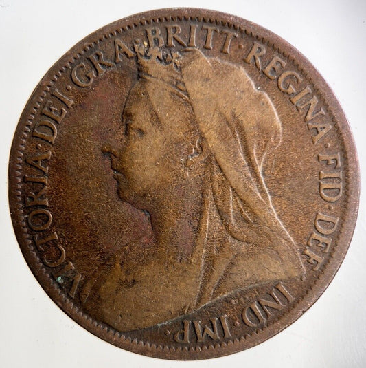 1900 Victoria One Penny Coin | Collectable Grade